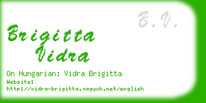 brigitta vidra business card